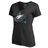 Women Eagles Black 2018 NFL Playoffs T-Shirt
